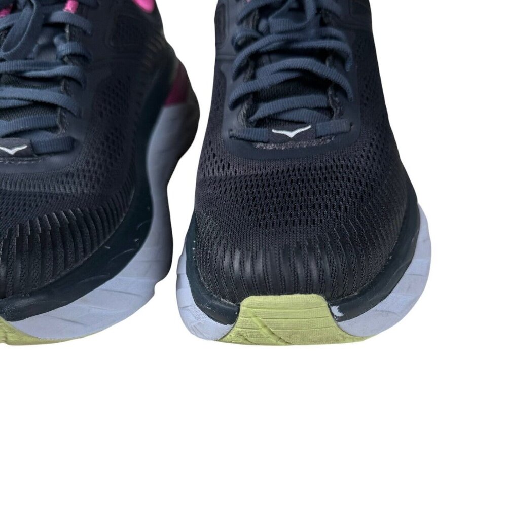 Hoka One One Black and Pink Athletic Shoes - Picture 6 of 16